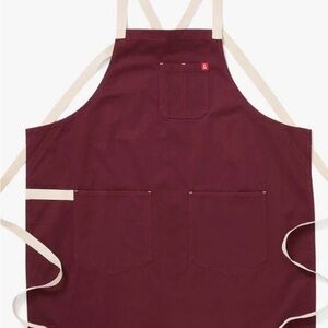 Hedley & Bennett Crossback Apron with Pockets  in House Red